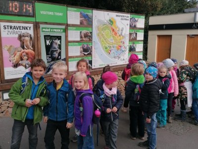 výlet 1. třídy - zoo Praha