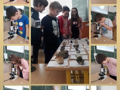 VĚDCI ZE 4. C ZKOUMALI SKRYTOU KRÁSU MINERÁLŮ