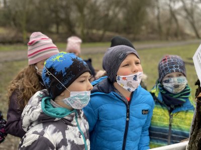 masopustní stezka v Pralese třída 2.C