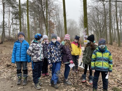 masopustní stezka v Pralese třída 2.C