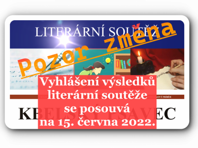 Termín vyhlášení výsledků KBELSKÉHO PSAVCE se posouvá