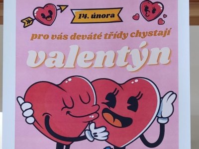 Den sv. Valentýna proběhne opět v režii devátých tříd