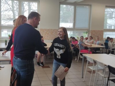 Slavnostní předávání certifikátů z anglického jazyka