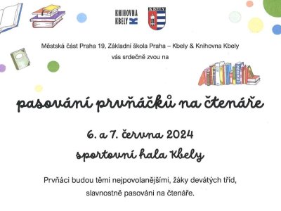 Pasování prvňáčků na čtenáře