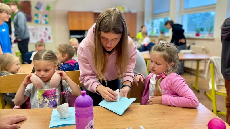 Společné chvíle: Patroni si připravili pro prvňáčky aktivity
