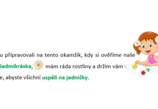 Přírodověda - čtvrtletní kontrolní práce