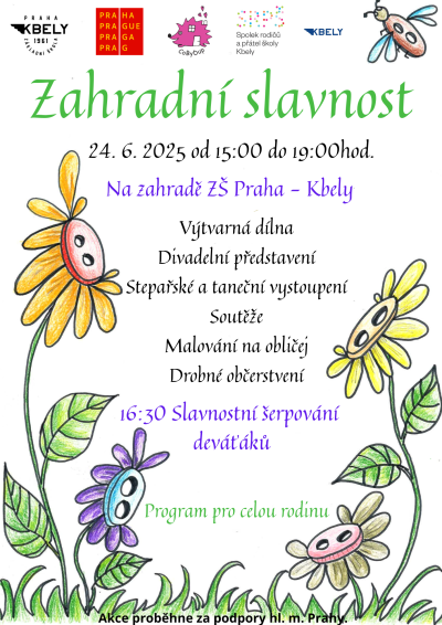 Pozvánka: Zahradní slavnost