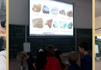 VĚDCI ZE 4. C ZKOUMALI SKRYTOU KRÁSU MINERÁLŮ