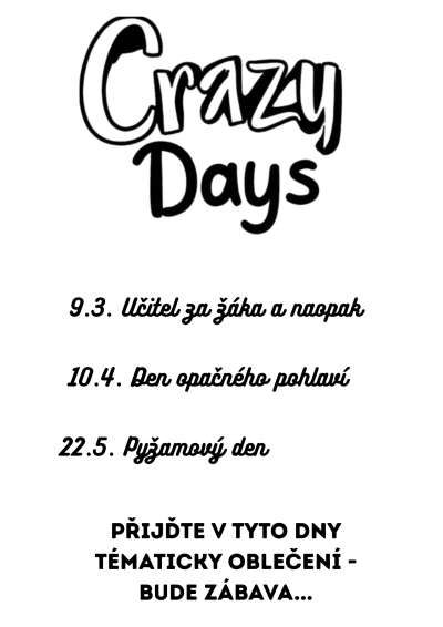 Crazy days na naší škole