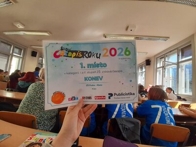 Školní časopis KONEV v Praze vyhrál a míří do velkého finále!