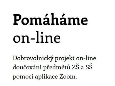 Pomáháme on-line