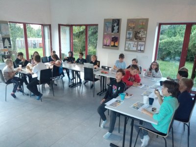 Promítání zážitků z předchozího dne potěšilo všechny žáky