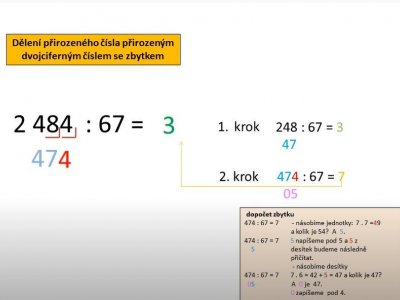 Dělení dvojciferným dělitelem